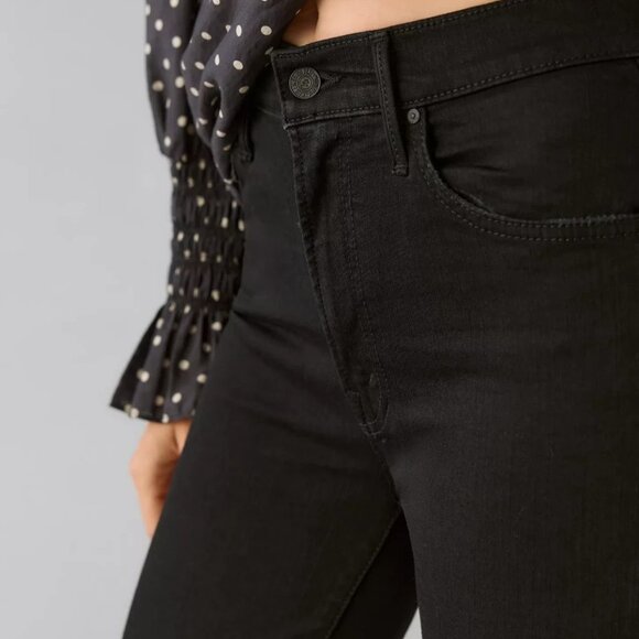 MOTHER Denim The Insider Crop Step Fray Jeans Black Not Guilty Size 28 NWT - Picture 5 of 9